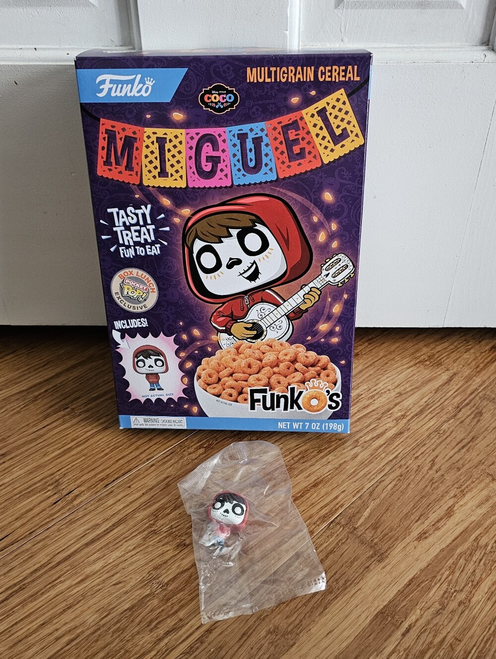 Disney Pixar Coco Miguel FunkOs Cereal Box & Sealed Pocket Pop BoxLunch
